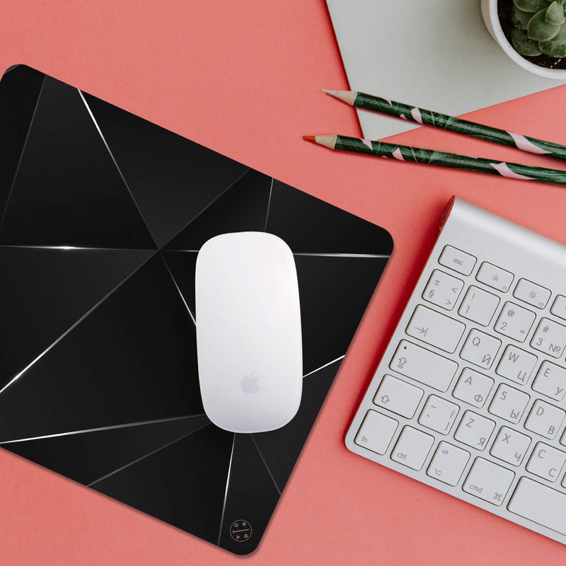 Oriday Productivity Mouse Pad, Gaming Mouse Pad Custom, Inspirational and Motivational Design for Women (Black Chic) - Image 2